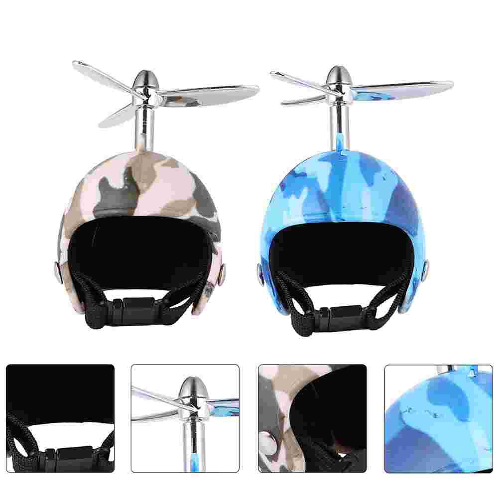 2 piezas de cascos creativos para mascotas, cascos de gallina divertidos, sombreros de gallinas para el hogar y al aire libre: Green Grey