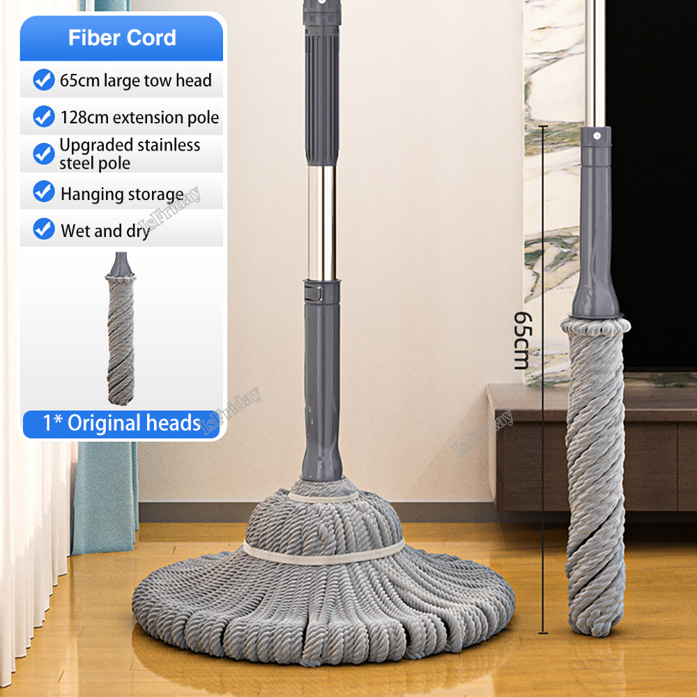 Roterende Zelfdraaiende Water Mop Geen Handwas Mop Huishoudelijke Mop Vloerreinigingsmop Luie Persoon Mop Vloerreinigingsgereedschap: Rood
