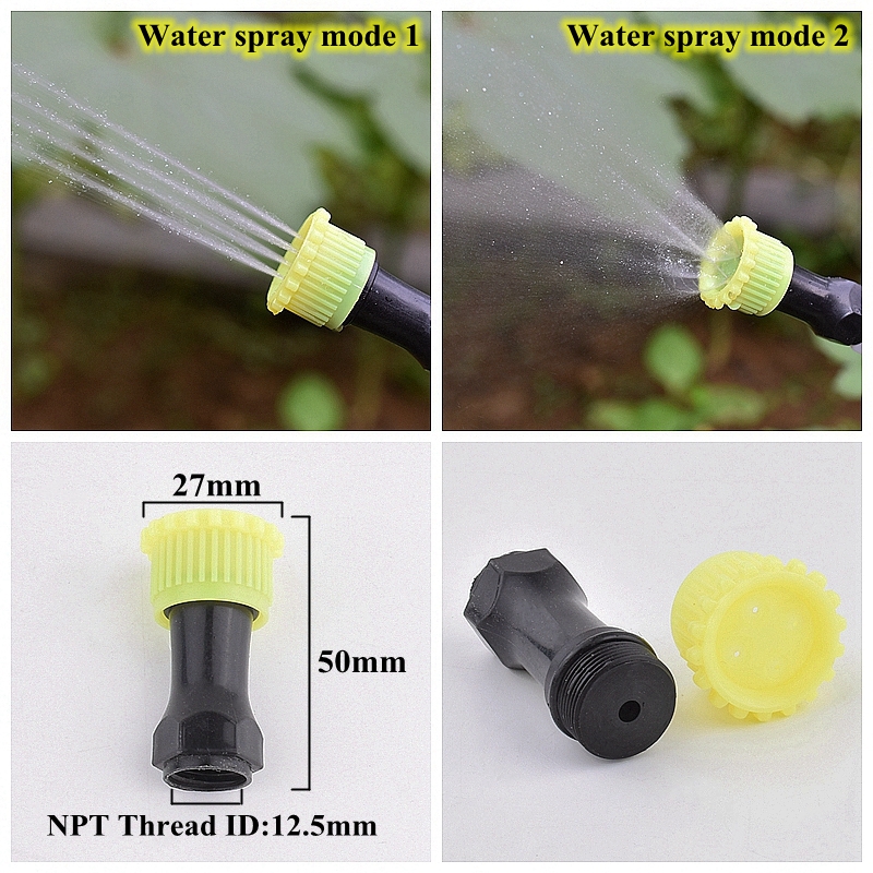 2 Stuks Landbouw Verstelbare Sproeimodus Verstuifspuit Mondstuk Tuin Gazon Irrigatie Handdruk Pesticide Spuitmond Spuitmond