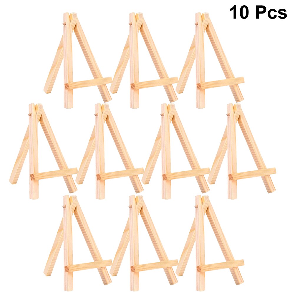 10Pcs Houten Home Decor Home Decoratie Woonaccessoires Schildersezel Duurzaam Mini Houten Schildersezel Voor Tekening Schilderen