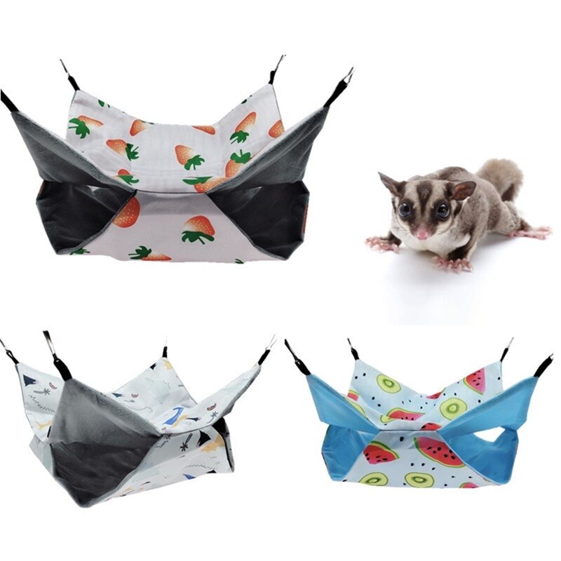 Chinchilla sac de couchage Cage balançoire lit se cacher petit Animal Cage pour animaux de compagnie lit en peluche se cacher pour Hamster facile à utiliser