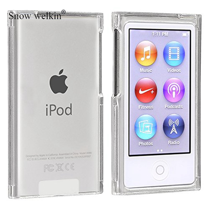 Coque transparente en plastique rigide pour Apple iPod Nano 7G,