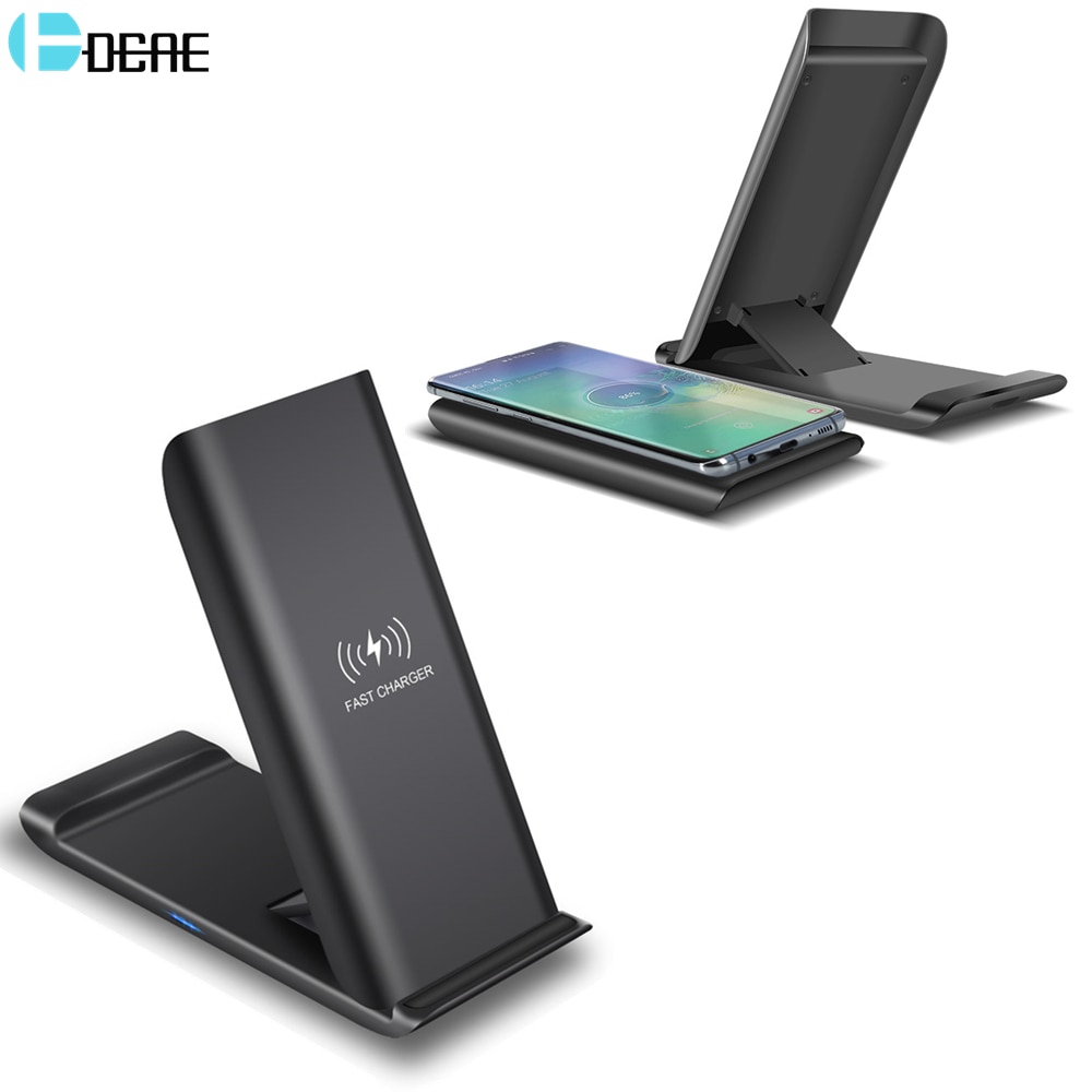 DCAE 15W Qi Wireless Charger Type C Quick Charge For Samsung S20 S10 Note 10 Fast Charging Stand Pad for iPhone 11 Pro XS XR X 8