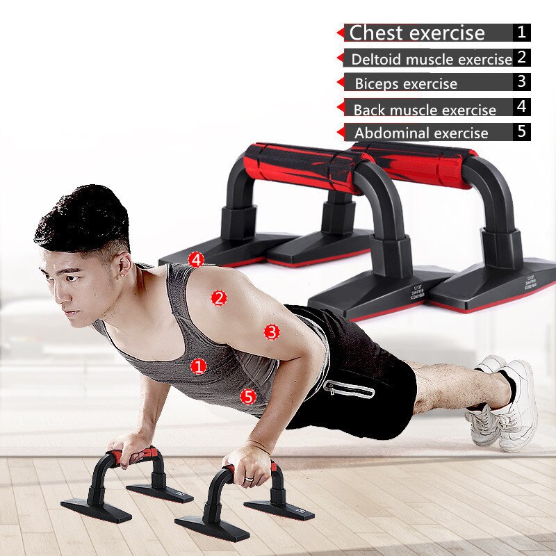 Fitnesscenter fitness push up bar rack push-ups stativer stænger til opbygning af brystmuskler hjemmetræning