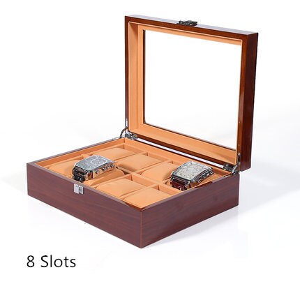 Wood Watch Storage Boxes Case Luxury Wooden Mechanical Watch Display Cases Jewelry Women Box For Watches