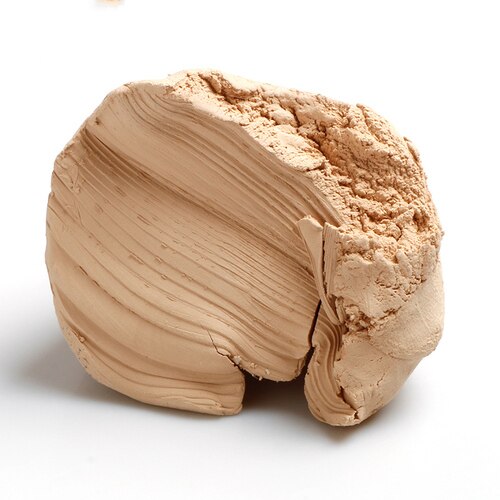 Keramikk leire student håndlaget ikke-brent leire skulptur håndlaget myk leire gjørme diy leire keramikk hvit gul 500g: Gul 500g