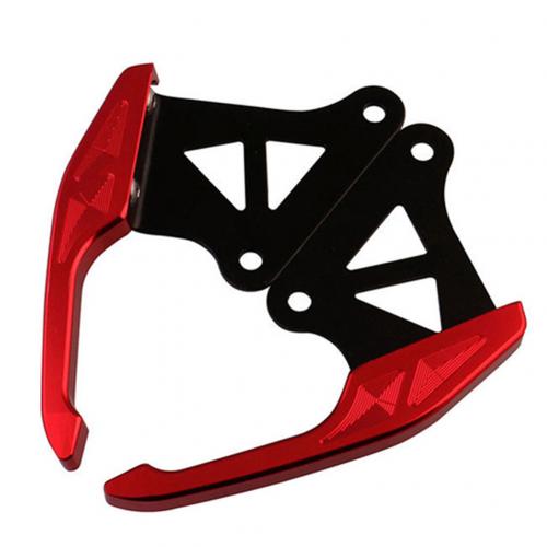 Aluminum Motorcycle Motor Accessories Rear Seat Grab Bars Pillion Passenger Rail Handle for Hond-a Grom MSX 125 13-15: Red