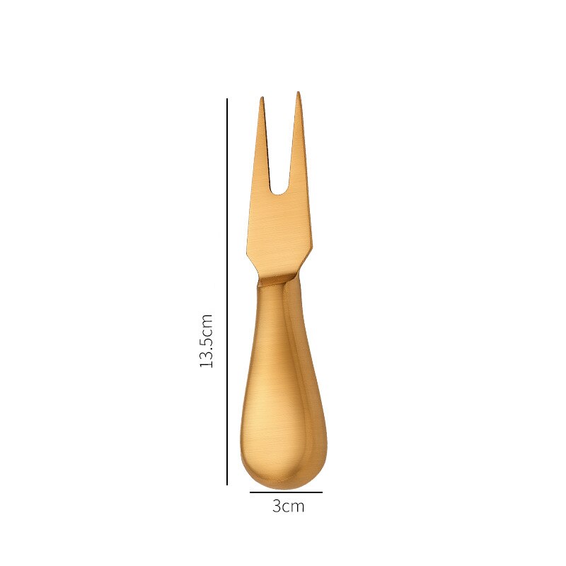 Couteau coupe-beurre en acier inoxydable, ensemble de couverts à poignée creuse, couteau de cuisine, râpe créative, spatule, outils de cuisson: Golden A