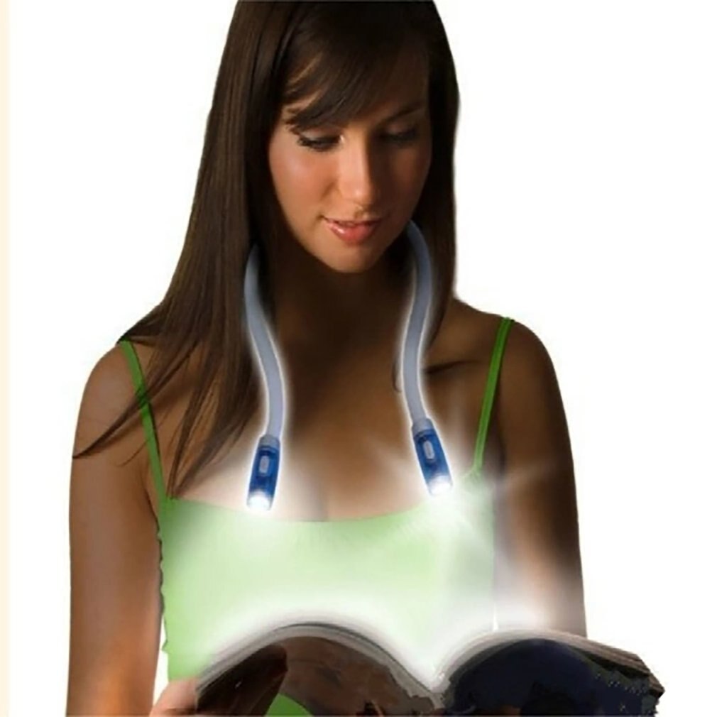 Flexibele Handsfree Verstelbare Led Neck Light Book Leeslamp Night Zaklamp Camping Licht Led Neck Leeslamp