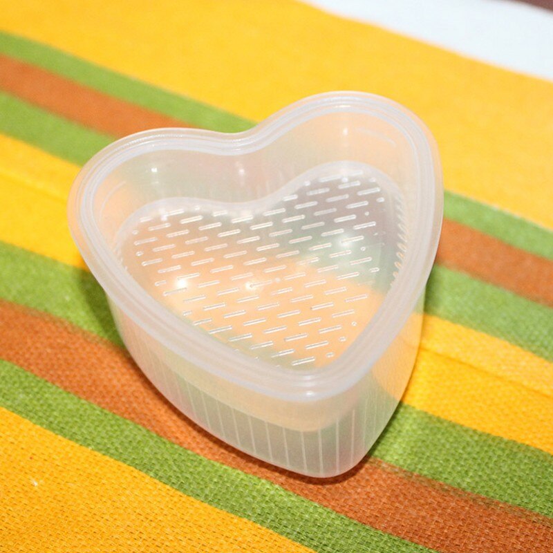 5 Style DIY Sushi Mold Onigiri Rice Ball Food Press Triangular Sushi Maker Mold Sushi DIY Kit Japanese Kitchen Bento Accessories: heart