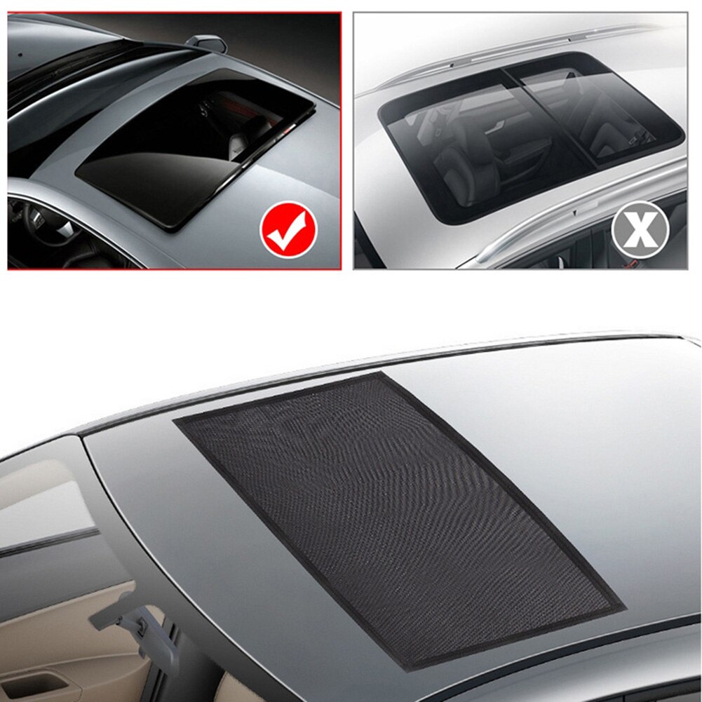 95cmx60cm Multifunction Car Top Roof Skylight Glass Sunshade Shield Cover Heat Isolation Sunshade Sunscreen cloth mosquito cover
