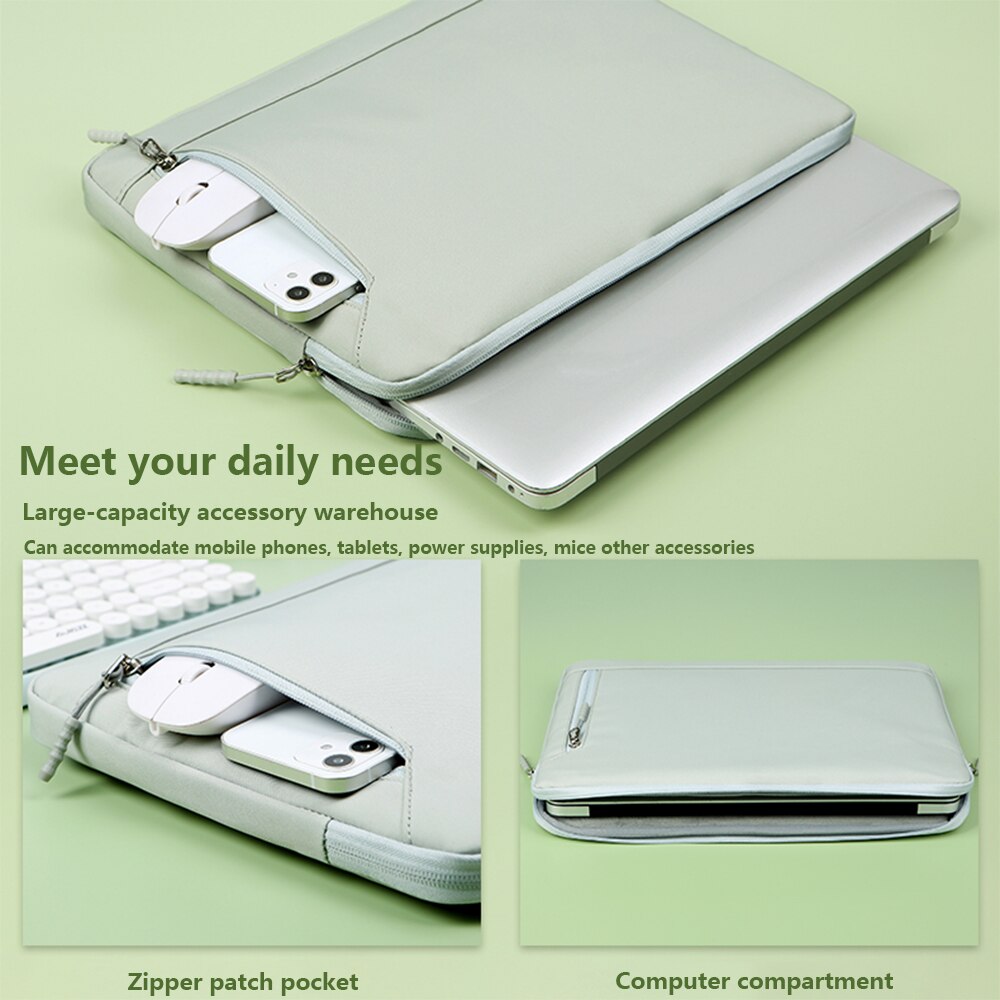 Nowy jednolity kolor torba na laptopa w stylu Retro dla MacBook Air Pro 13 15 13.3 14 15.6 calowy Notebook prosty futerał na komputer