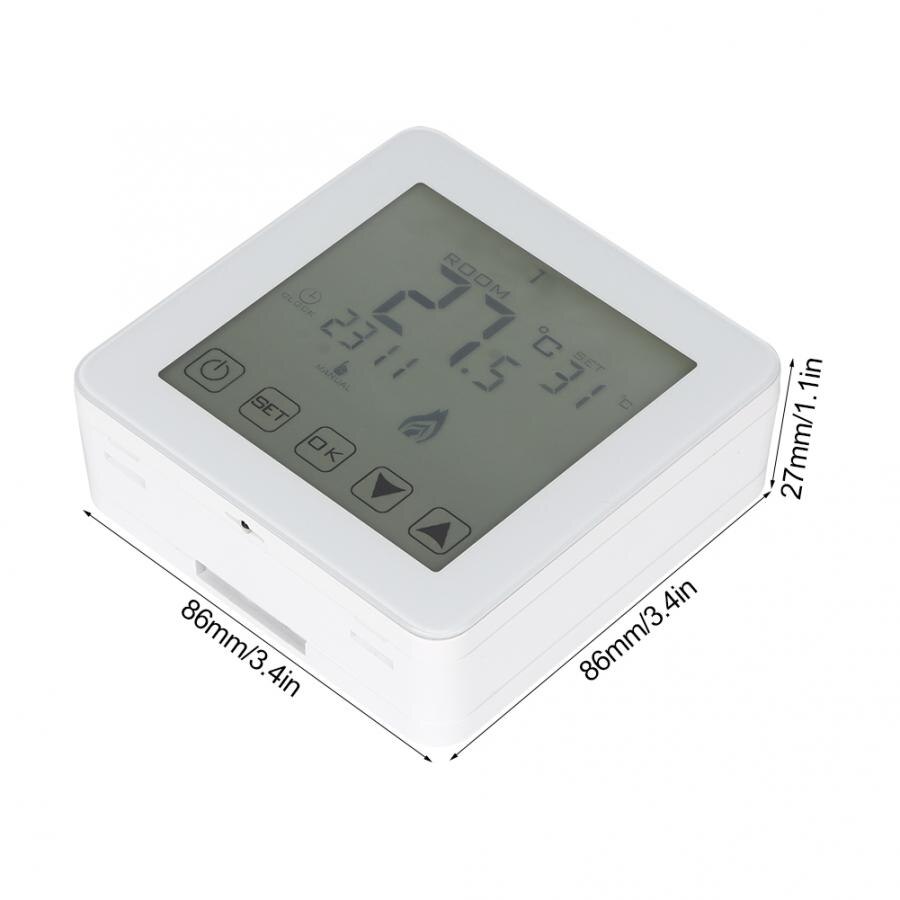 Room Temperature Controller Wall-mounted Programmable LCD Screen Digital Electric Heating Thermostat Room Temperature Controller