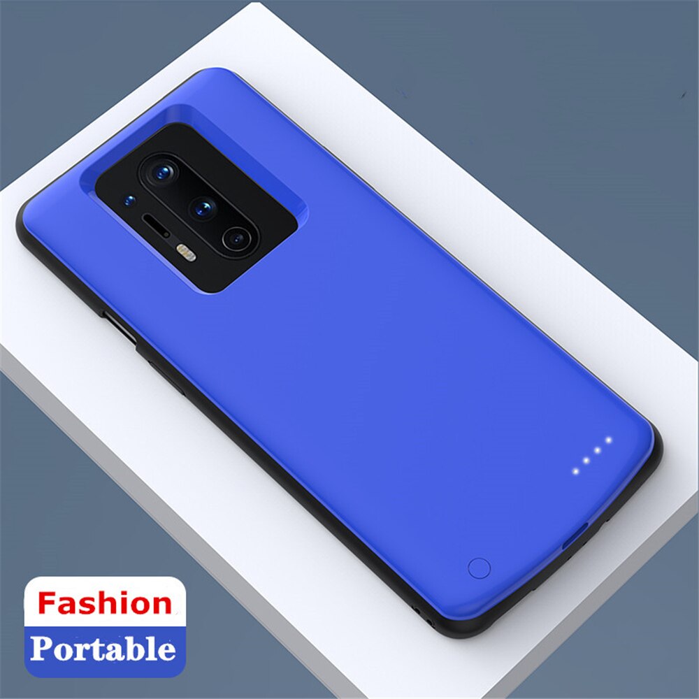 Leioua-funda de carga rápida para móvil, cargador inteligente de 6800Mah a prueba de golpes para Oneplus 8 8 Pro funda de Batería Externa