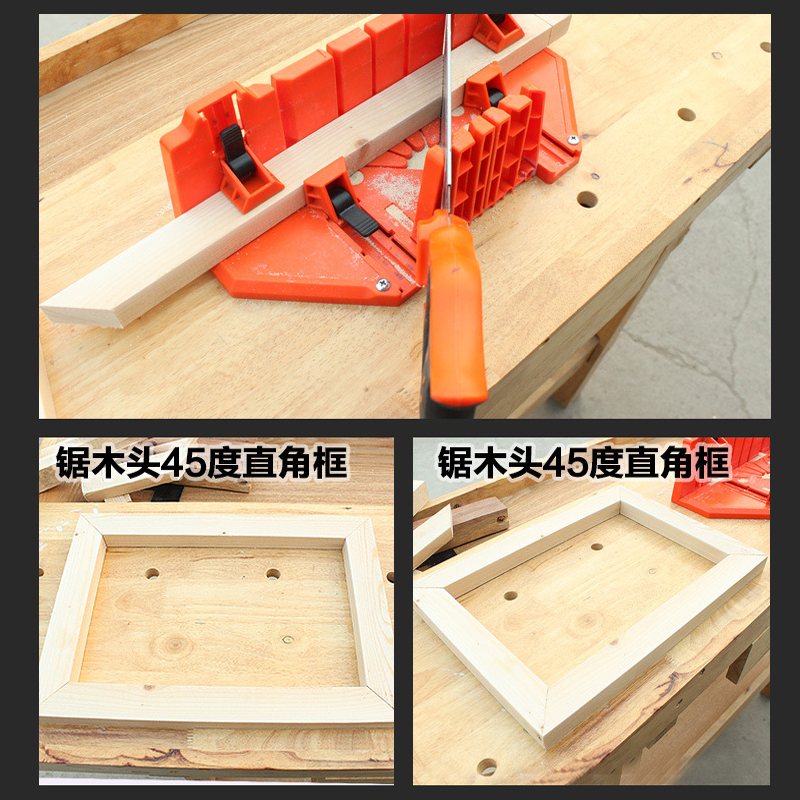 Houtsnijwerk Verstekbak 0/22.5/45/90 Graden Zaaggeleidingshoekgereedschap Meerhoekig Decit Diy Tools Abs Zaagkast