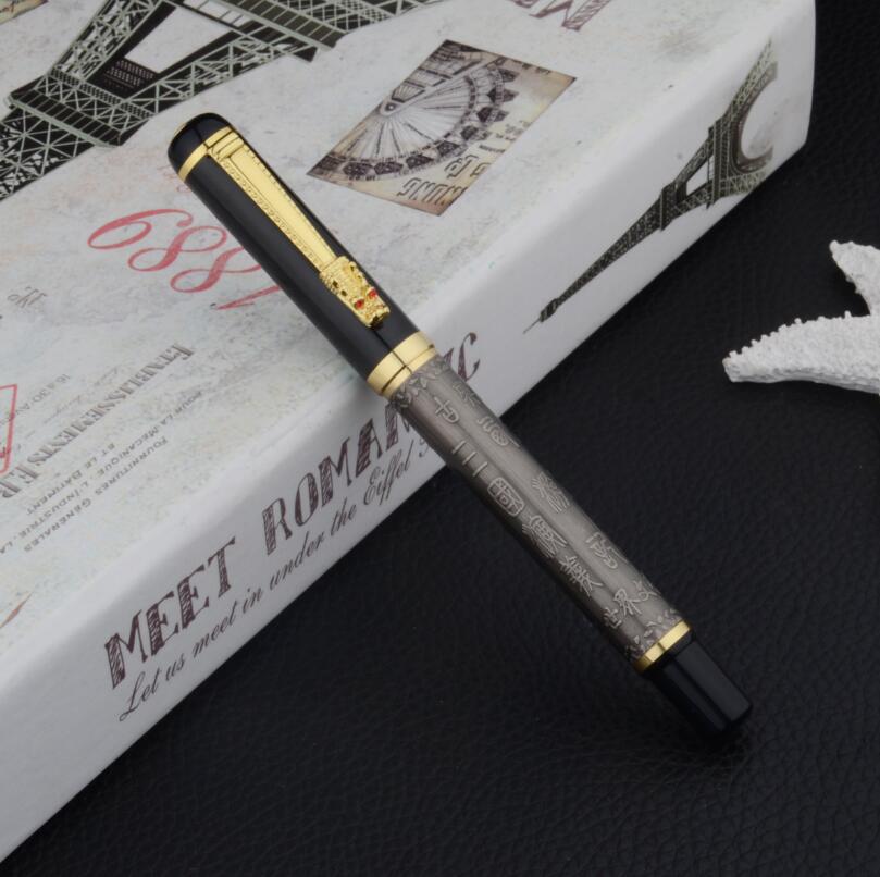 Brand Dragon Crystal Fountain Pen Luxury Metal Ink Pen Luoshi 598 Buy 2 Pens Send