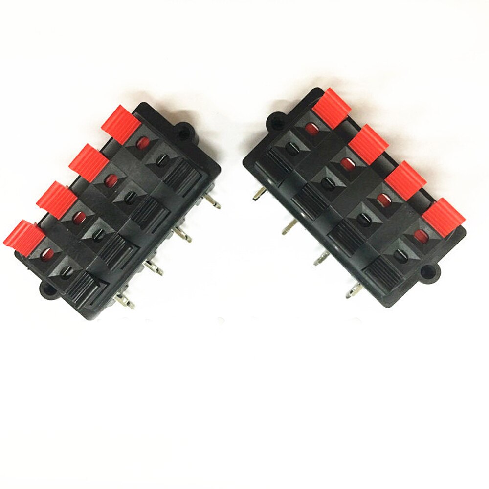 10Pcs 8-Way Positie Klem Lente Push Release Terminal Audio Luidspreker Connector Board Terminal Audio Speaker Clip