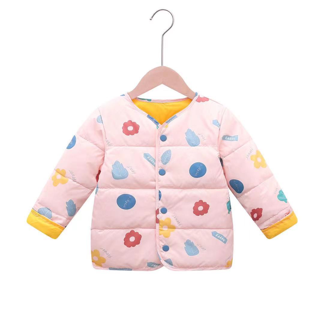 2022 herbst Winter Weiße Ente Unten Wärme Mantel Kleinkind Mädchen Jungen Winter Kleidung Kinder Baby Unten Liner Dünne Weste jacke: pink down coat / 85-95cm size 100