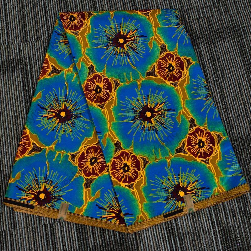 100% baumwolle Afrikanische Drucke Wachs Stoffe Nederlands Pagne ankara Wahre Holland Für NäHenne Kleid Vorhänge 6 Meter