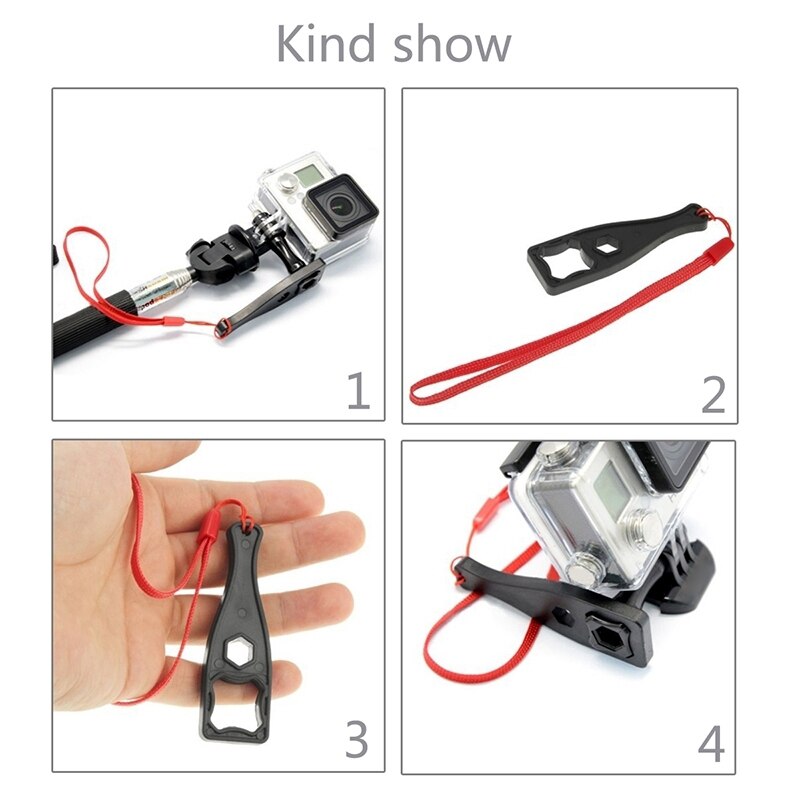 PULUZ-llave inglesa de plástico para GoPro HERO 4 Session /4 /3 + /3 /2 /1, accesorios para Go Pro