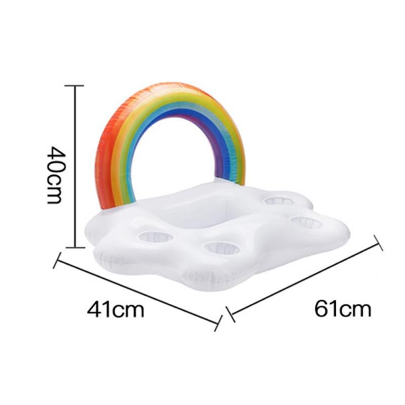 Bekerhouder Opblaasbare Ijsemmer Regenboog Wolken Kokospalm Vorm Fruit Ijs Water Emmer Zwembad Party Supply Kids Bekerhouder
