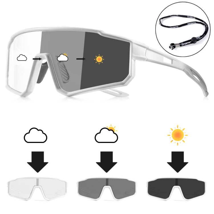 Crixalis polariserade solglasögon för män och kvinnor med rep, cykelsolglasögon, fiskeglasögon,  uv400 st: Rosröd