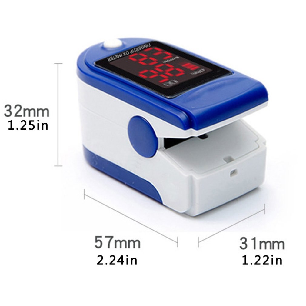 1Pcs Oled Screen Finger Clip Oximeter Pure Heart Rate Monitoring Device Pulse Oximetry Measuring Blood Oxygen Finger Clip