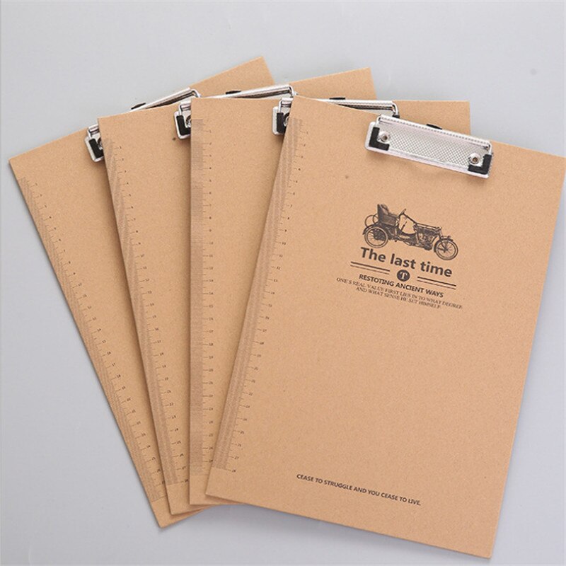 4Pcs Cartoon Writing Clipboard Clip Pad Student A4 File Holder Writing Kawaii School Supplies WordPad Office Stationery