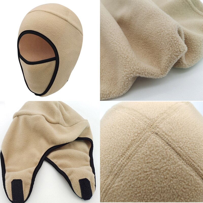 Men and Women Winter Balaclavas Polar Fleece Masks Ear Protection Windproof Outdoor Riding Fishing Protective Balaclava Masks