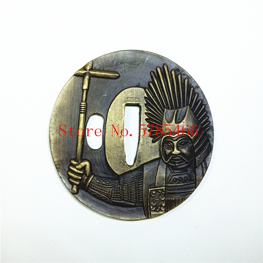 A Set Japanese Samurai Theme Sword Hand Guard for Katana/Wakizashi/Tanto Accessory Tsuba+Menuki+Fuchi+Kashira+Handle+Habaki+Sepp