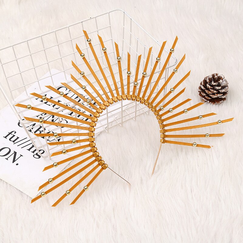 Bandeau couronne Lolita Cosplay, coiffe de déesse Halo, Costume de fête d'halloween, bandeau étoile Mary Halo, couvre-chef