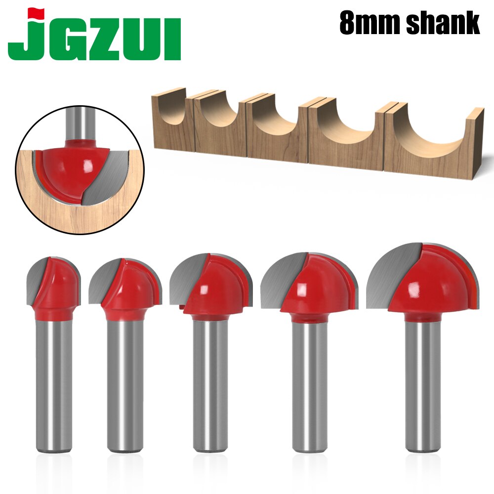 5 stk skaft doble kanter freser til tre bukt boks bit wolframkarbid trebearbeiding endefres miiling fres