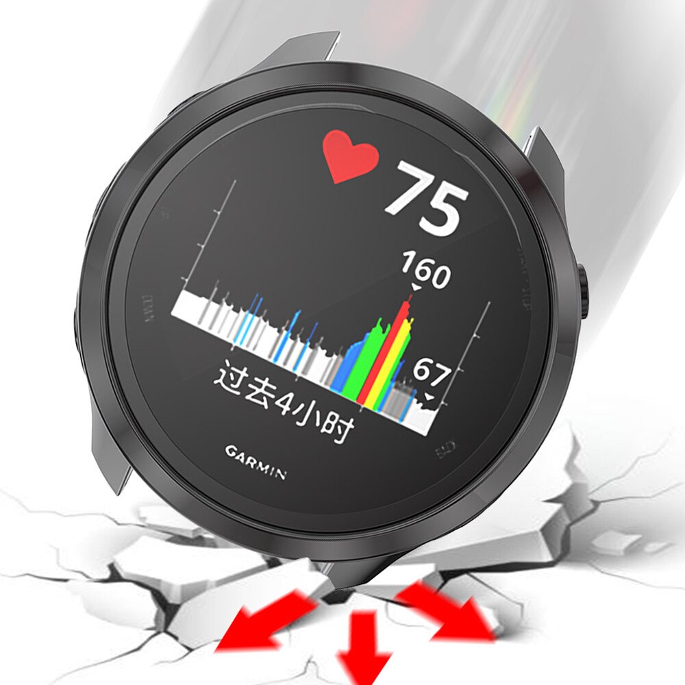 Soft TPU Shockproof Watch Protector Cover Bumper For Garmin Forerunner 245 Watch Case Replacement Accessories