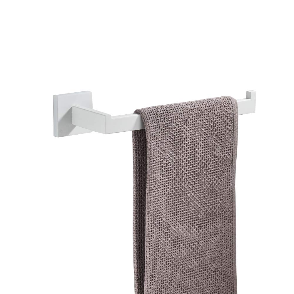 Wit 4 Stuks Badkamer Hardware Accessoires Set Wandmontage Jas Haak Toiletrolhouder Handdoekhouder Handdoek Bar: towel ring