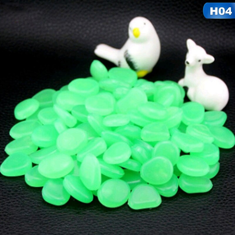 50Pcs Glow In The Dark Stenen Gloeiende Stenen Fluorescerende Heldere Pebbles Lichtgevende Stenen Voor Aquarium Tuin Decoratie: 04