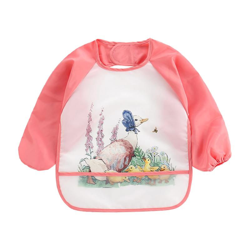Tablier imperméable à manches longues pour bébés, bavoir Anti-dressing pour enfants, tablier Burp vêtements pour enfants, automne hiver