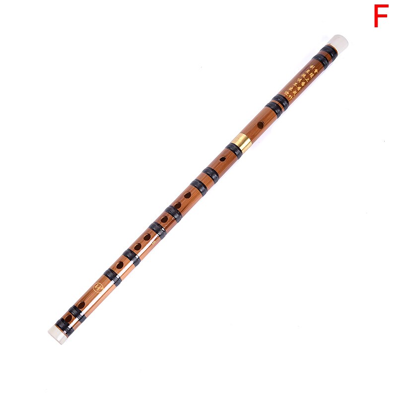 1PC Bamboo Flute Woodwind Flutes Musical instruments C D E F Key Chinese dizi Transversal Flauta+flannel flute bag: F