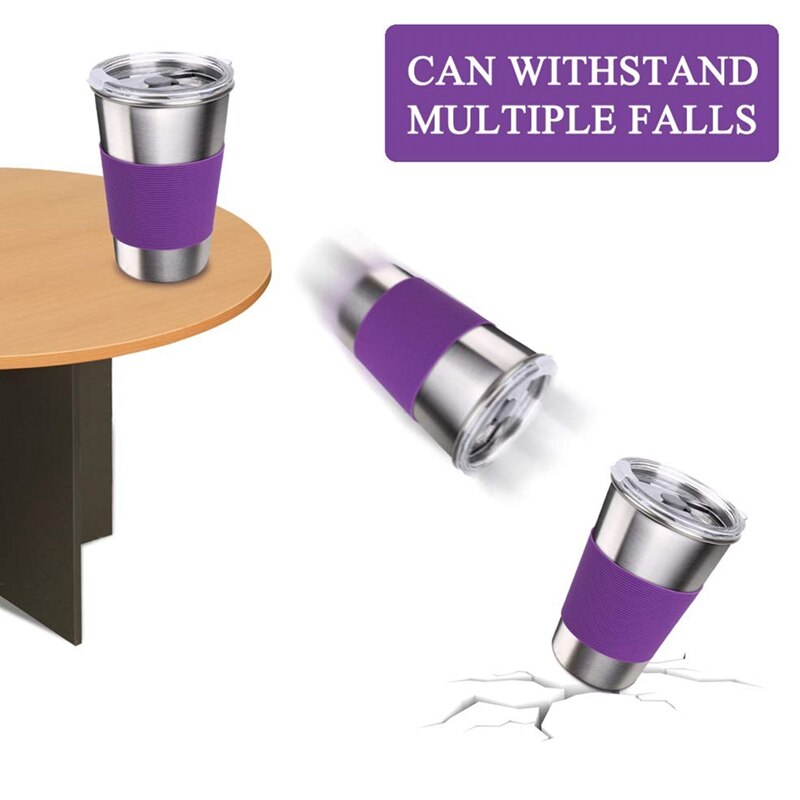 Stainless Steel Kids Cups with Lids,16Oz Spill Proof Kids Tumbler with Lids,Metal Kids Water Cups with Lids