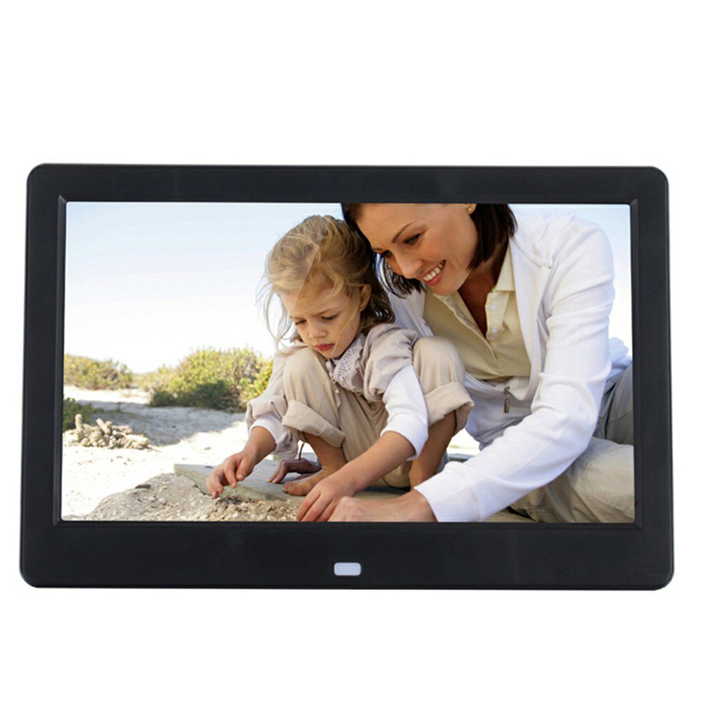 10 Inches Digital Photo Frame Multi-function Player Automatically Reflect Alarm Clock Clear Picture Frame: Black AU
