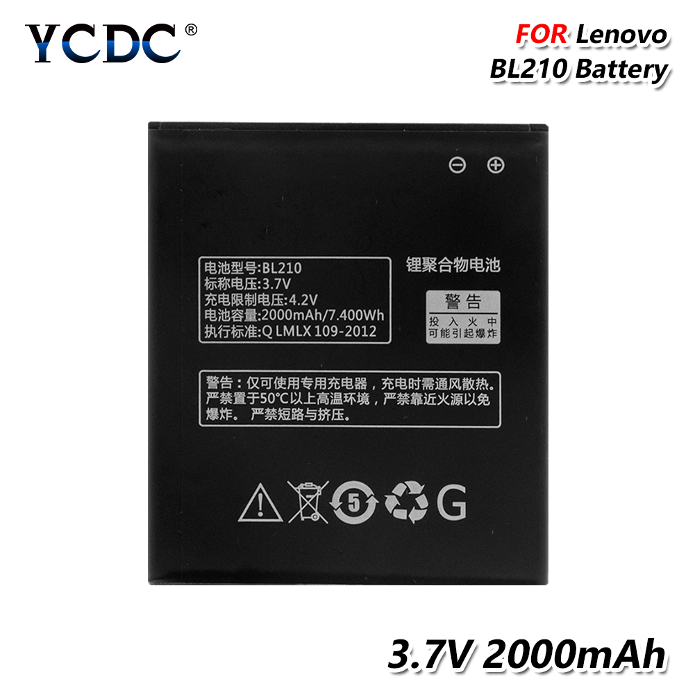 BL192-Batería de repuesto para teléfono móvil pila recargable de 3,7 V y 2000mAh para Lenovo A328, A328T, A526, A750, A529, A560, A680, A590: For Lenovo S820