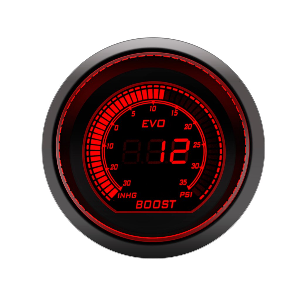 Medidor de Turbo Digital para coche, medidor de presión de aceite, temperatura del agua, PSI, voltímetro, tacómetro, rpm, tacometro, 2 &quot;, 52mm