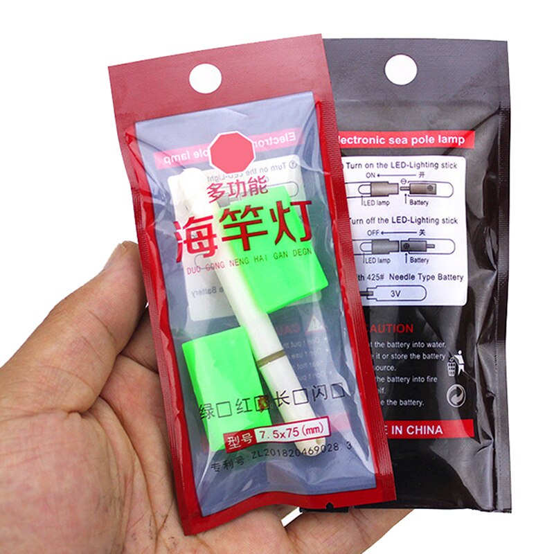 1 stuk zeeotter hengel elektronische lichtstaaf nachtvissen vishengel waterdichte lamp zonder batterij visuitrusting