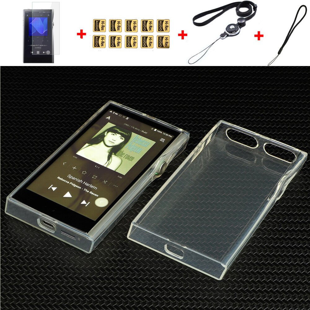 Soft Crystal Clear Tpu Skin Case Cover Voor Iriver Astell &amp; Kern Een &amp; Futura SE200 Met Zachte Pet Screen protector: Clear case