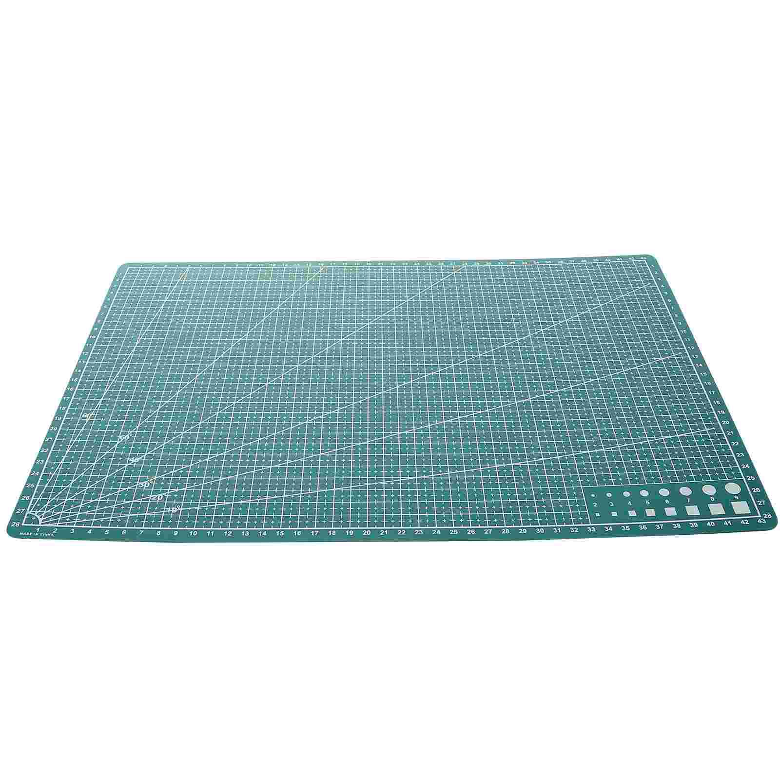 Schneidematte, 24 x 36 cm, selbstheilende Nähmatte, rotierende Schneidematte, doppelseitig, für Bastelarbeiten, Schneidebrett, NäHenne, Basteln, Hobby, Stoff: Grün