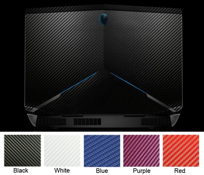 KH Laptop Carbon fiber Leather Sticker Skin Cover Protector for Alienware 13 R2 M13X ANW13 13.3-inch release