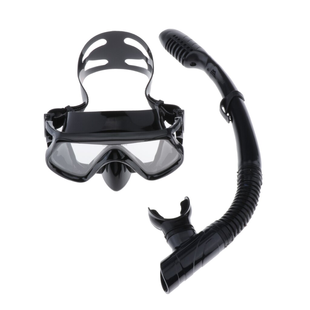 Adult Snorkel Set Snorkeling Gear Diving Silicone Dive Mask Snorkel Mesh Bag