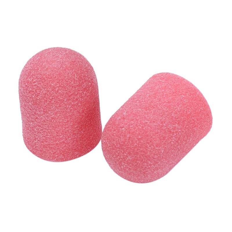 50Pcs Pink Nail Sanding Bands Nail Drill Bit Grip Machine For Manicure And Pedicure Nail Art Accessories Rubber Mandrel-03