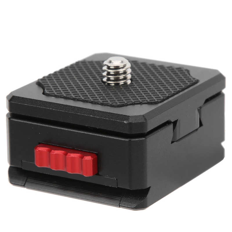 Mini Quick Release Plate Mount Self-Locking Function 1/4inch Screw for V-Mount Battery/Tripod/Slide Rail/Stabilizer Accessories