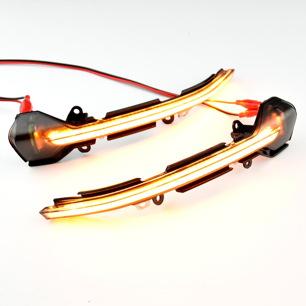 Til seat leon iii  mk3 5f 13-18 ibiza kj  mk5 v arona 17-18 led dynamisk blinklys blinker sekventielt sidespejl indikatorlys
