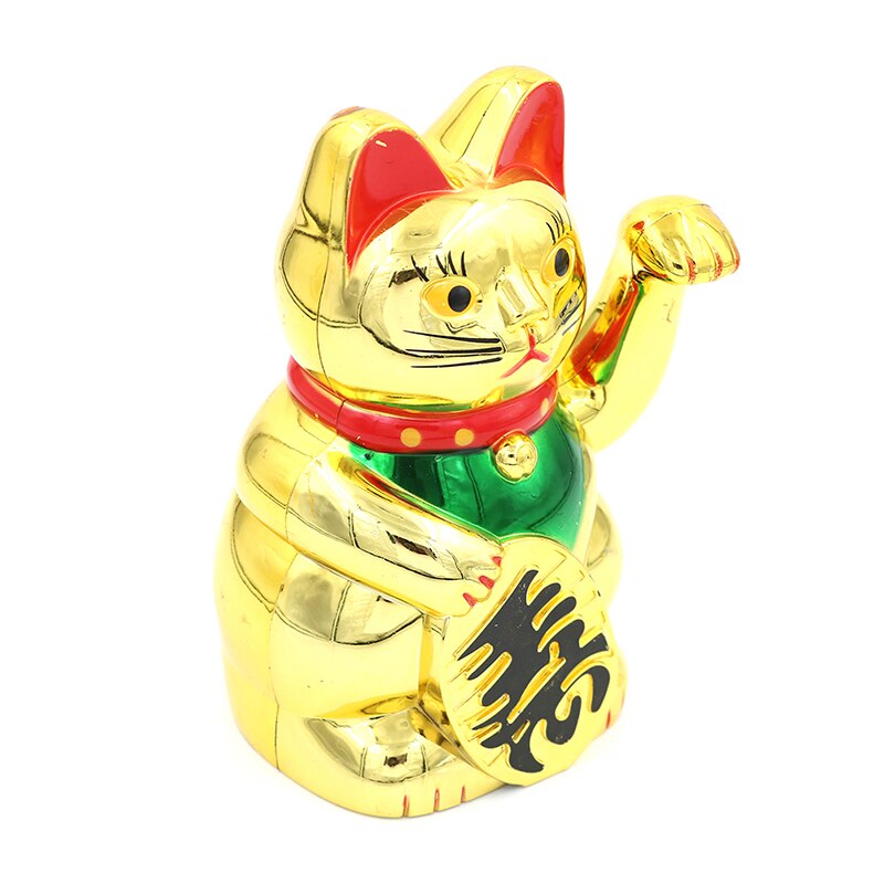 Welkom Zwaaien Cat Chinese Lucky Cat Rijkdom Zwaaien Kat Goud Wuivende Hand Feng-Shui Lucky Leuke Home Decor